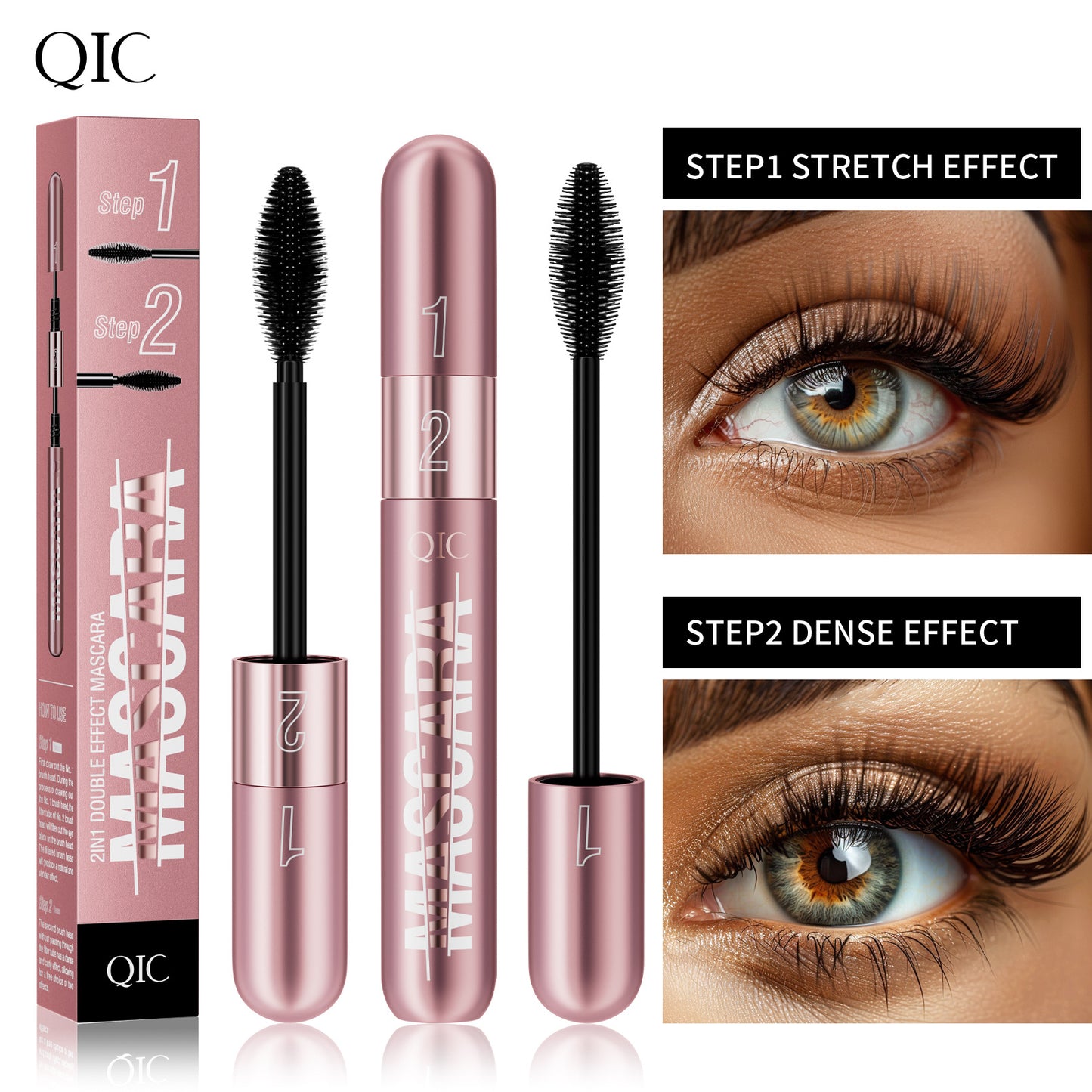 QIC Double-effect Mascara with 4D Brush