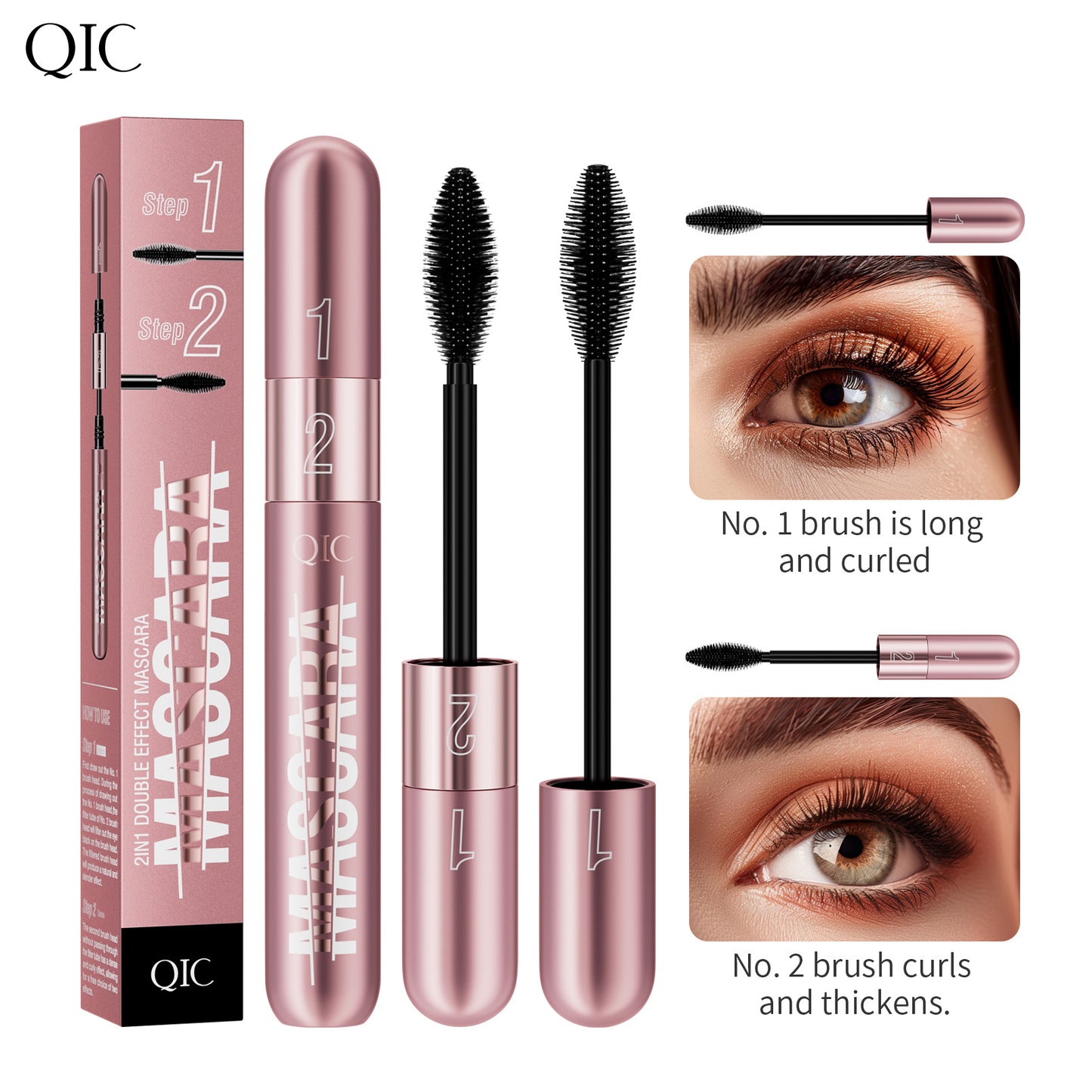 QIC Double-effect Mascara with 4D Brush